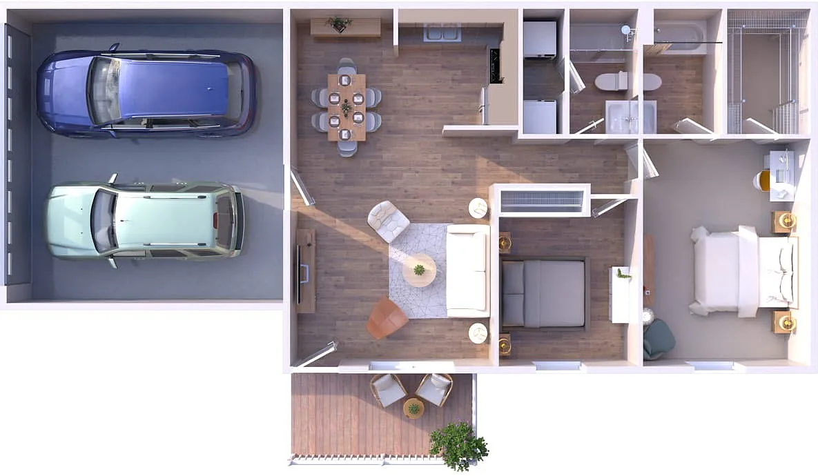 Floor plan 2BR - 2BTH