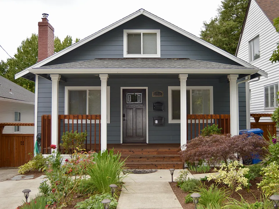 Beautiful, professionally landscaped house.