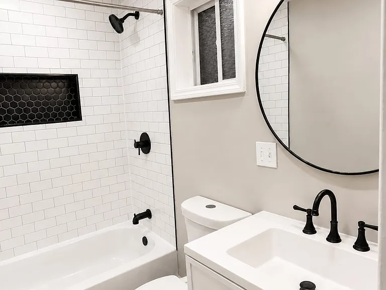 First floor full bathroom