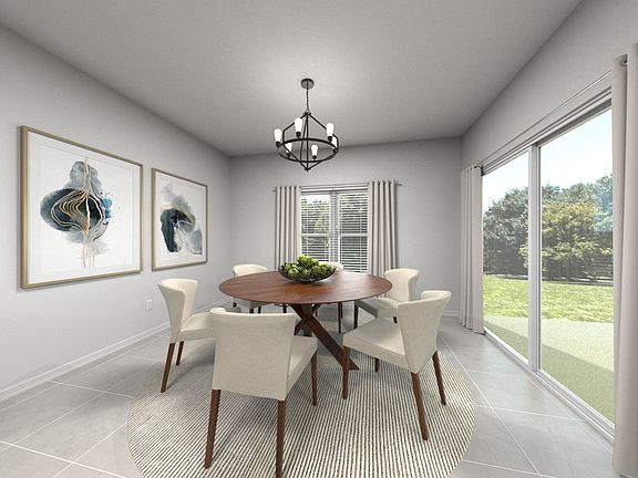 Rendering of the Griffin dining room.