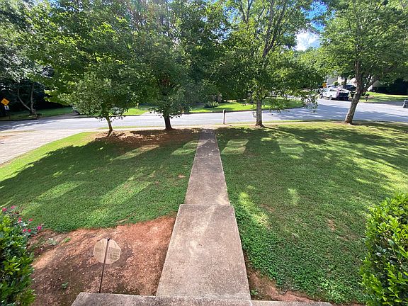 Tree lined front