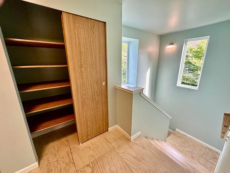 linen closet + lots of natural light!