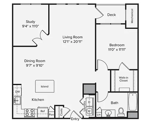 Floor plan A3-1014