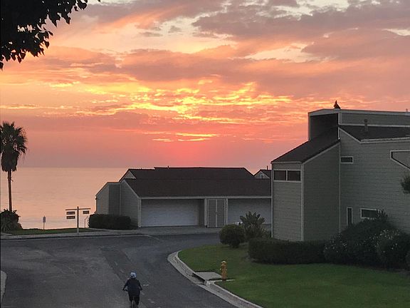 Looking out the front door.