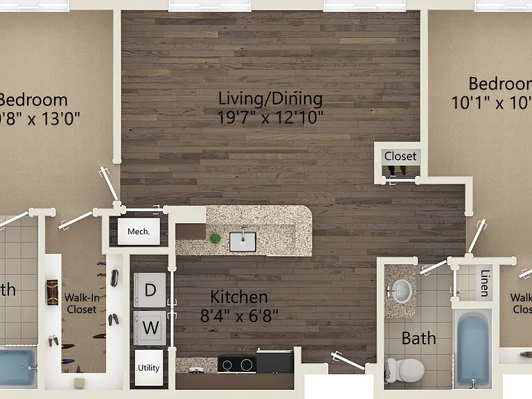 Archdale floor plan Ayrsley Lofts