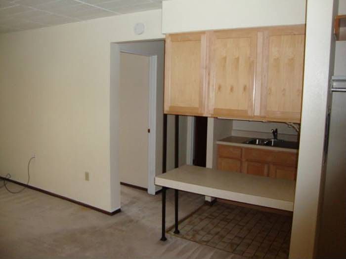View into Kitchen and LR