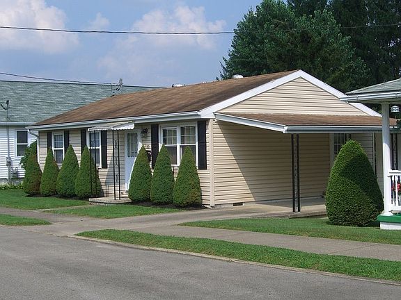 Front of the house from an angle.
