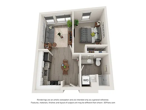 Floor plan 1 Bedroom