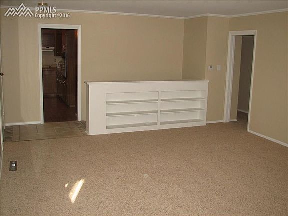 Living room with built ins