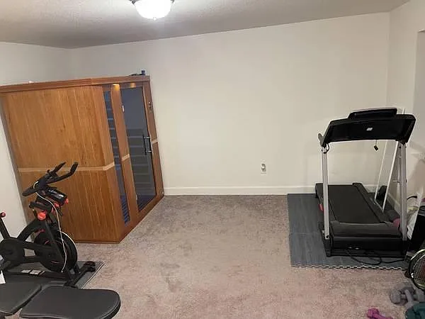 Basement (sauna and exercise equipment do not stay)