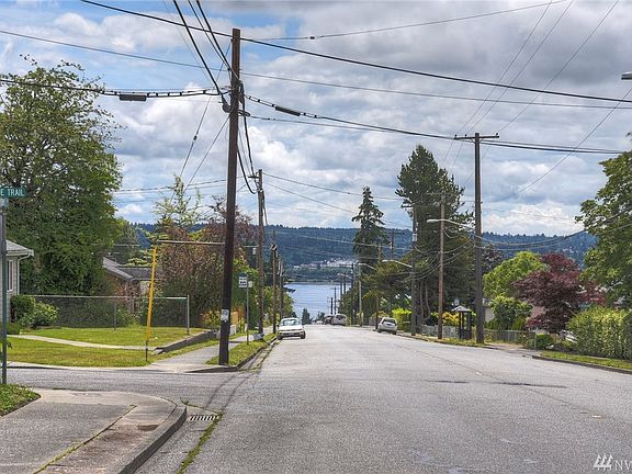 Looking down the hill to the water-Port Orchard across the water