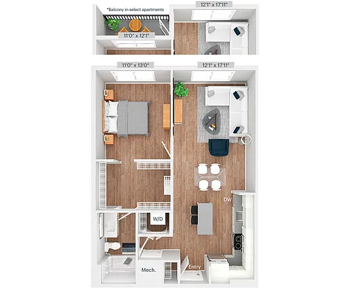 Floor plan A1-711-767