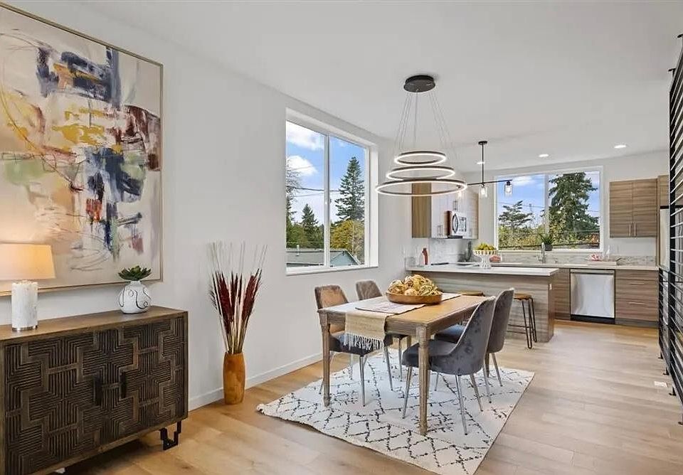 Kitchen and dining area