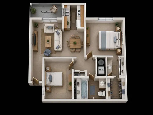 Floor plan 2X1 B