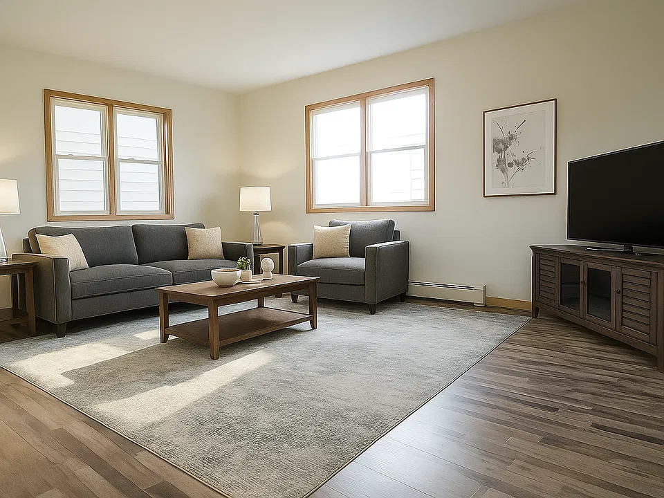 Virtually Staged Living Room