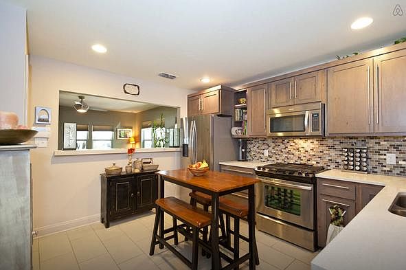 Open kitchen for entertaining
