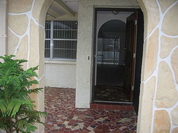 Walking up to the front door