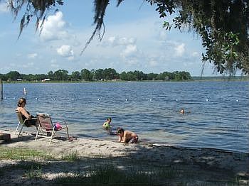 Photo of lakefront swiming