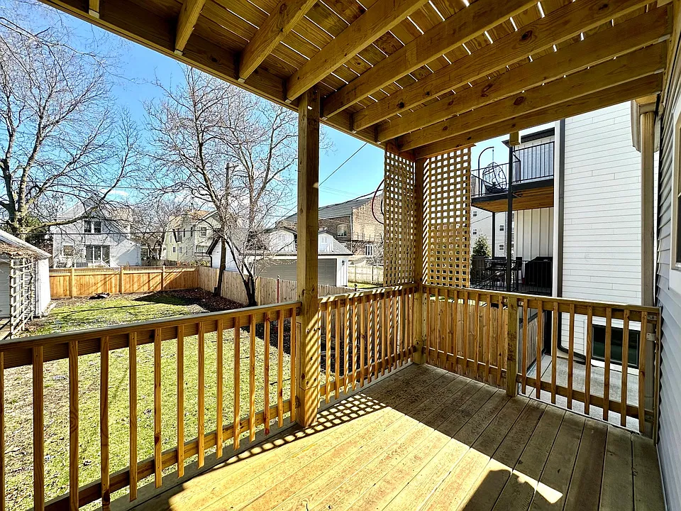 Private back deck