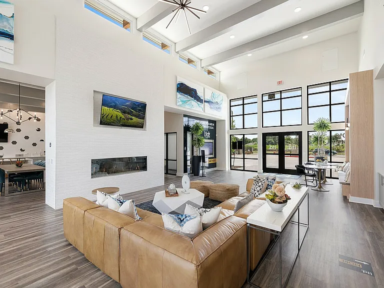 Clubhouse with TV and Fireplace