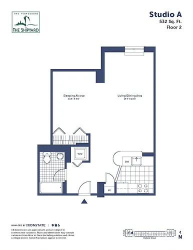 Floor plan Studio A