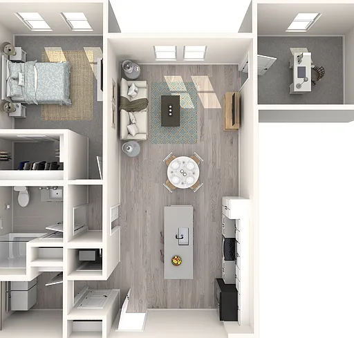 A4D floor plan The Crossing at Palm Aire