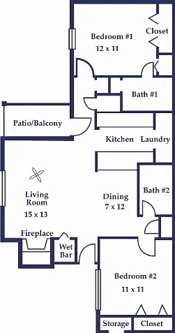 Two Bedroom/Two Bathroom
Azalea Two Bedroom/Two Bathroom
Azalea