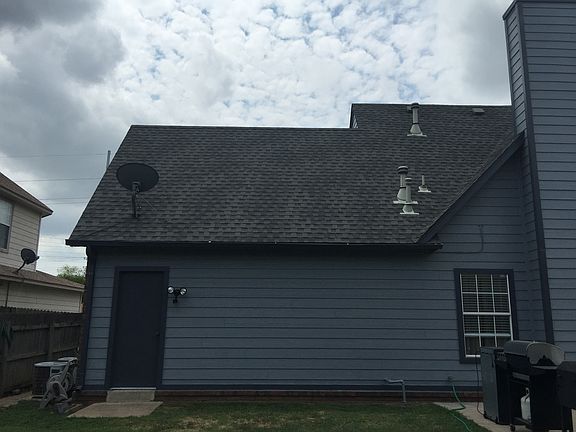 Backyard garage door 