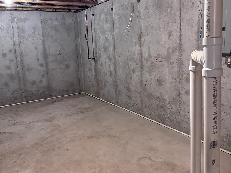 Large basement storage room.