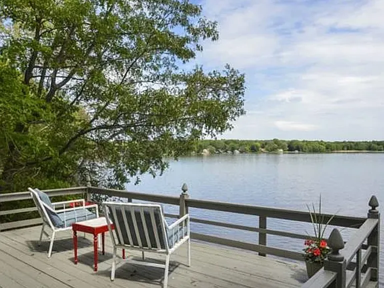 Lakeside deck
