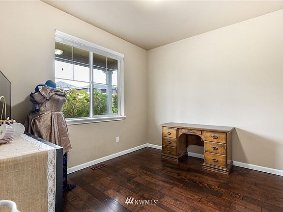Office space is located at the front of home- 