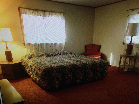 ONE BEDROOM UP STAIRS, FIRST AT TOP LEFT OF STEPS