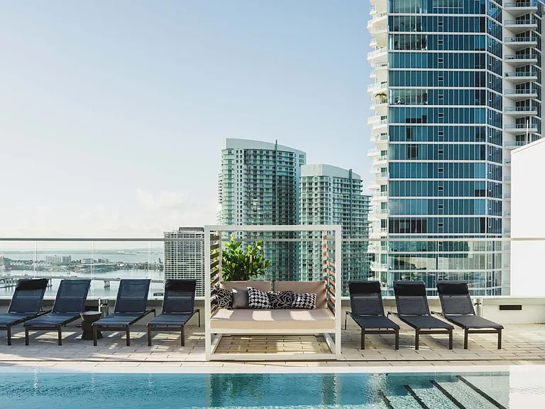 Relax and unwind at your new rooftop pool with amazing views