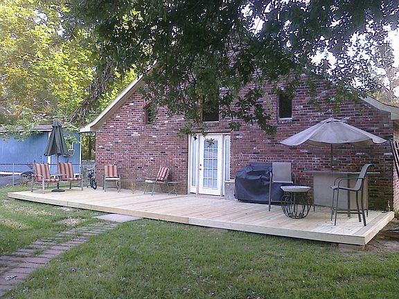 Deck and rear view