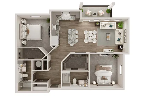 Floor plan B2A1