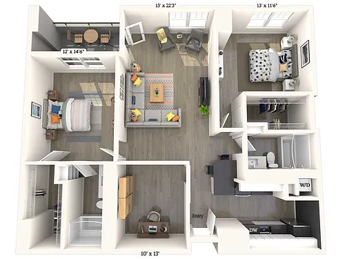 Floor plan B6-Renovated-I