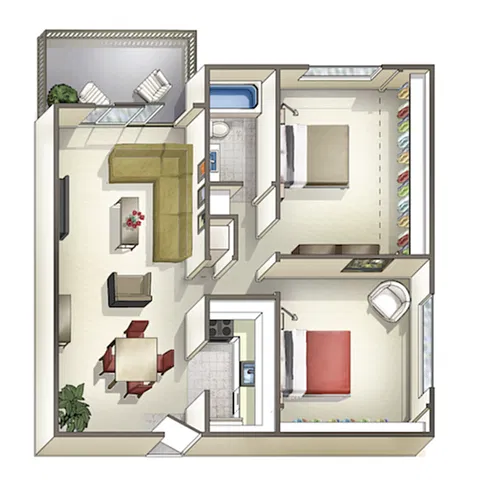 Floor plan 2B BMP