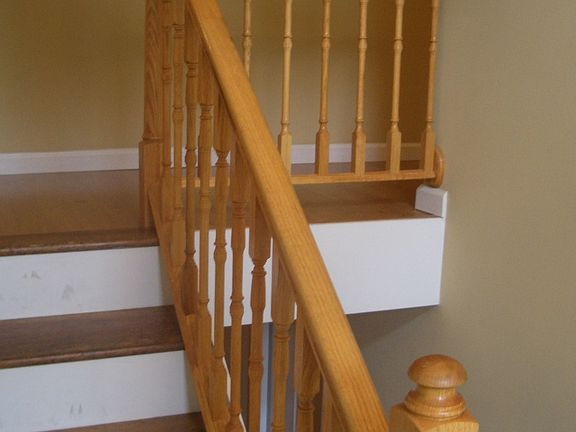 Handsome wood railings