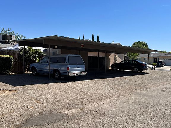 Covered parking for five apartments