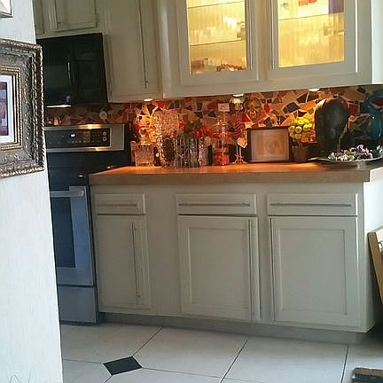 Granite inlay & double sinks