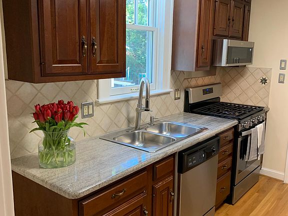 Kitchen with new stainless appliances