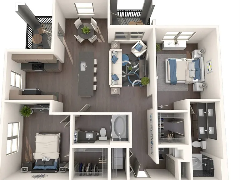 2 Bedroom | 2 Bath | 1149 SF 2 Bedroom | 2 Bath | 1149 SF