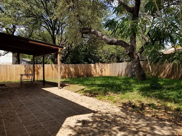 Backyard patio