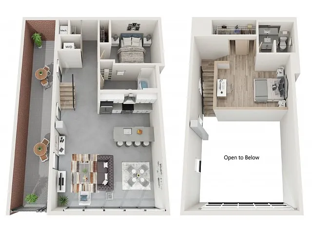 Floor plan AA - Walk Up Loft