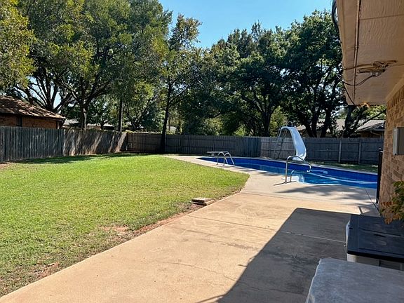 Backyard with pool
