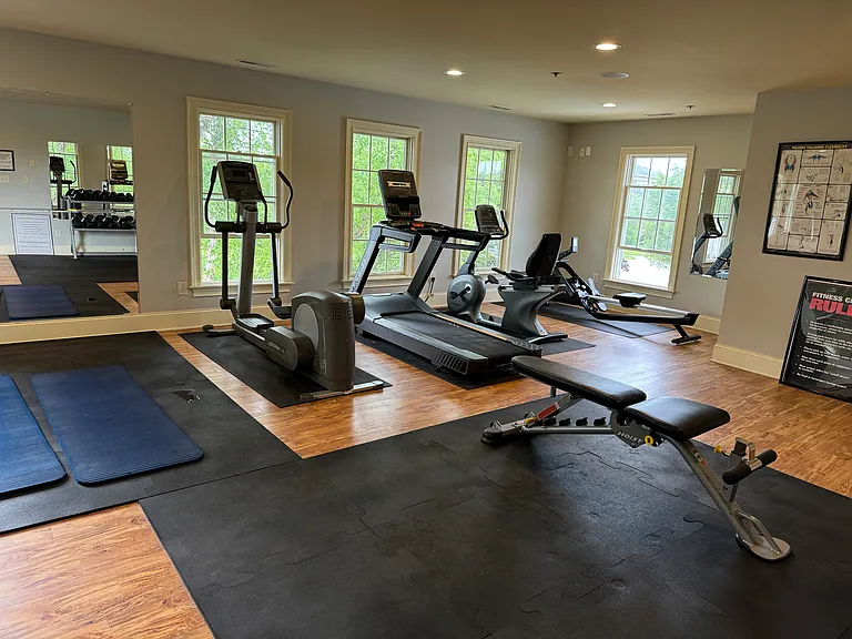 Gym/wworkout room on the second floor of the clubhouse