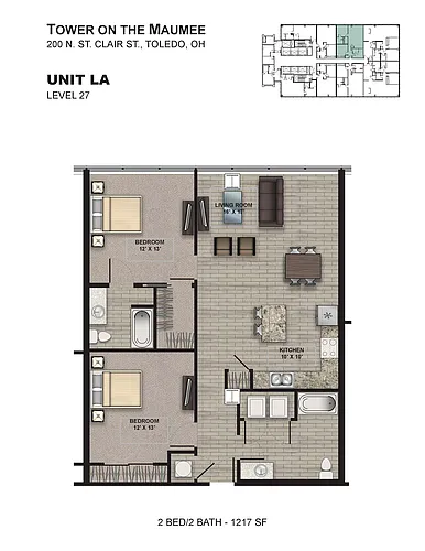 Floor plan Tower LA