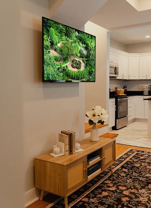 Living room - smart TV, console - shared.