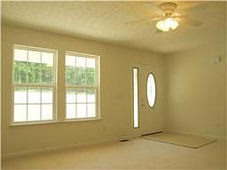 Pretty front door & ceiling fan