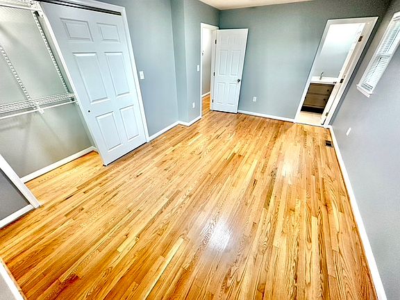 Gleaming oak hardwoods